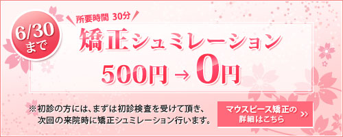矯正シュミレーション500円→0円